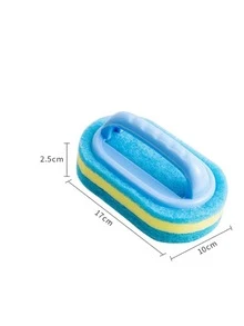 1入組手持浴缸浴缸海綿廚房清潔刷