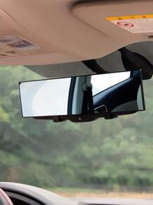 1pc Car Interior Rear View Mirror - Silver - View 1
