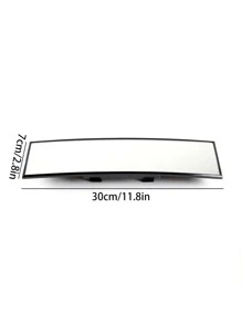 1pc Car Interior Rear View Mirror - Silver - View 3
