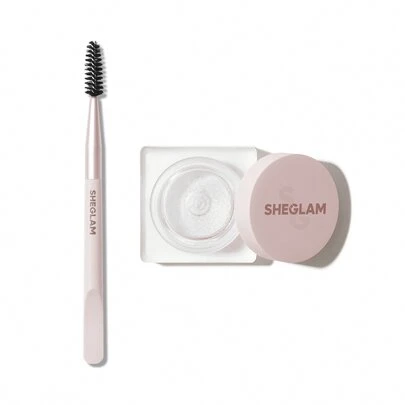SHEGLAM Set Me Up Brow Hold-Crystal Clear Waterproof Eyebrow Gel No Smudge Long Lasting Shaping Eyebrow Wax Brand Beauty Makeup Face Paint Cosmetic For Women Girls Perfect For Spring Summer Ideal For Y2K Fancy Fashion Suitable For Birthday Mother'S Day Gift Rave Party Ready Best Color