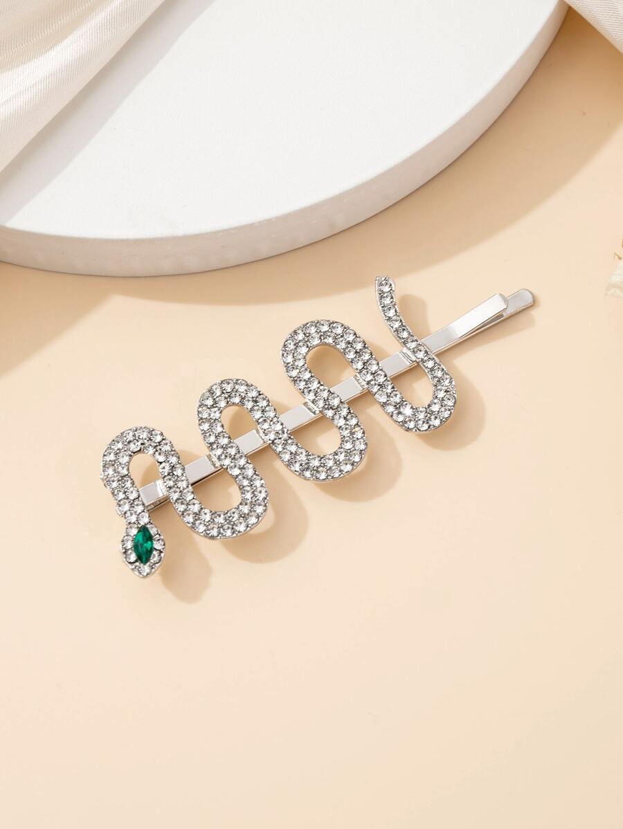 Rhinestone Snake Decor Bobby Pin | SHEIN USA