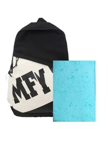 Campus Backpack For Students, Casual Travel Backpack No Pendant Nylon Casual Backpack Laptop Backpack For Vacation School For Senior High School Student Teens School Bag Outdoor Present Valentines Gifts Fall Christmas Scream Bag Backpack Winter Christmas Gifts Travel Bag Holiday Thanksgiving Hip Bag Gifts Holiday Essentials Camping Bags Back To School Beach Bag Laptop Case The Sporty Life Men Bag Pack Backpacks Travel Must Haves Large Bag Spring School Bags University Bag - Black and White - View 4