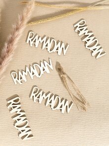 10 buc. Agatator de perete cu design Ramadan Letter - Kaki - Vizualizare 3