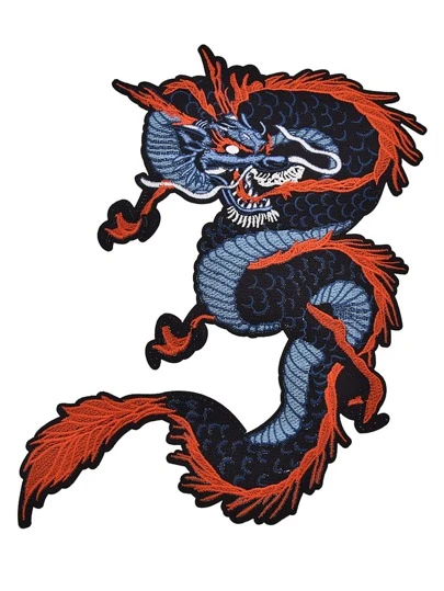 1 pieza Parche termoadhesivo dragón en forma de