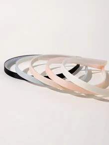 5 piezas Diadema unicolor - Multicolor - Ver 3