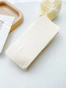 Niñas Medias con patrón geométrico - Beis - Ver 2