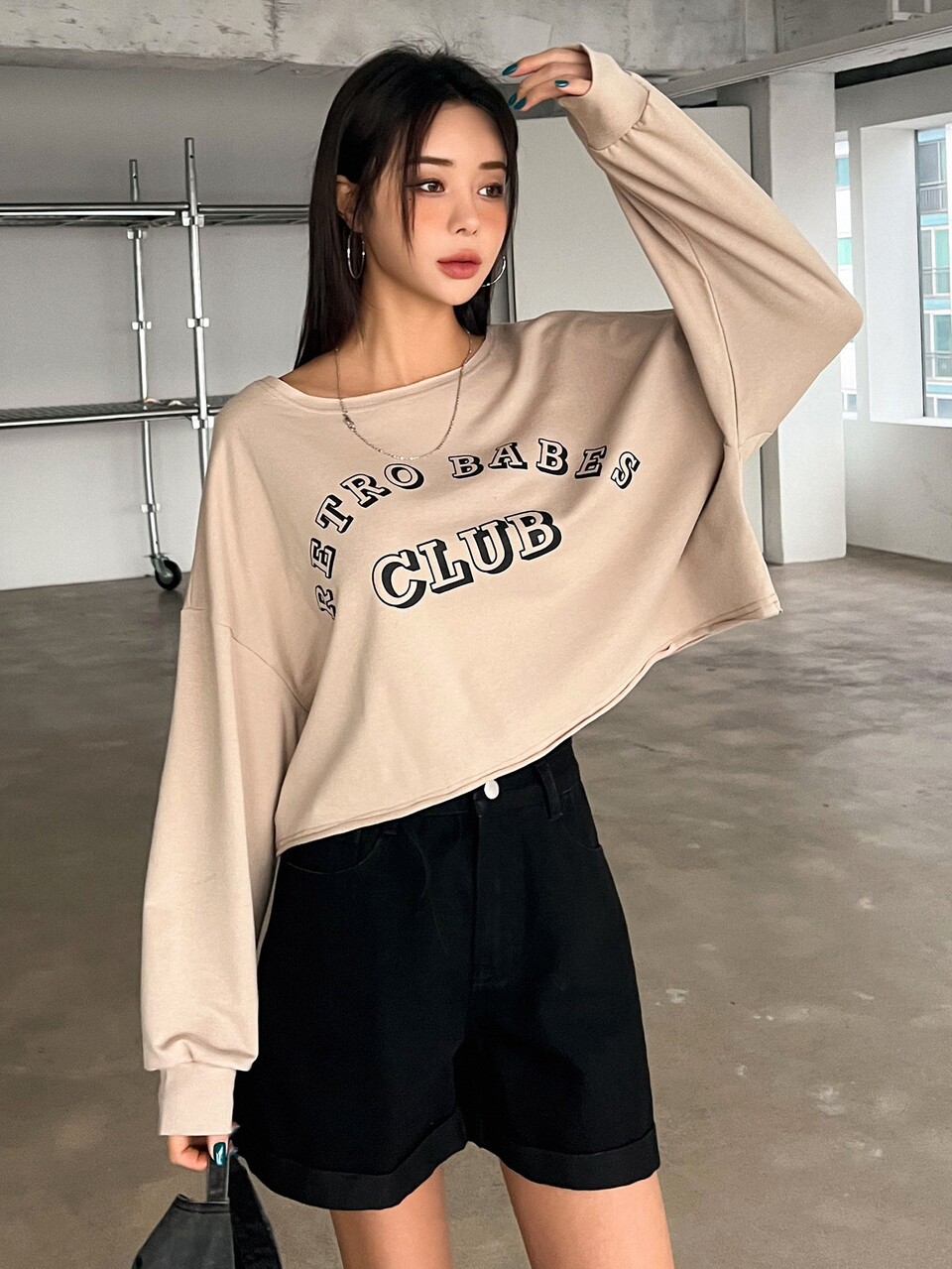 Letter Graphic Drop Shoulder Sweatshirt