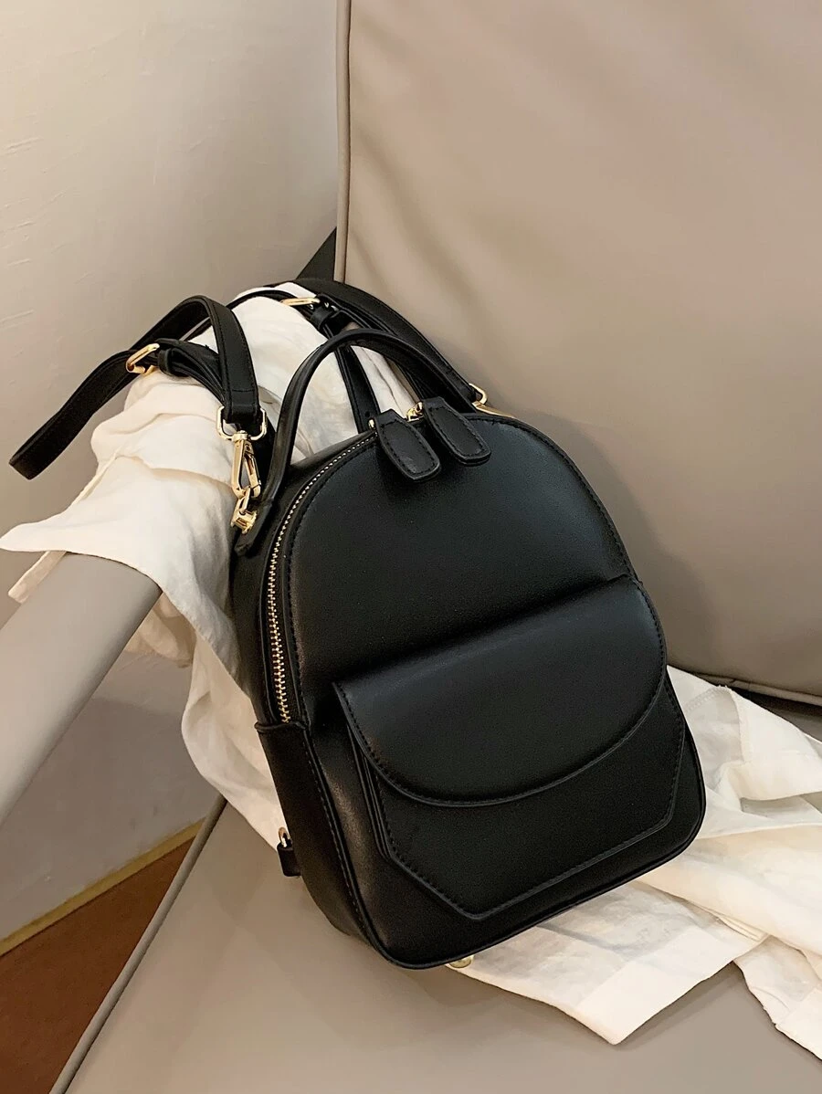 ミニ ポケットフロント クラシックバックパック - ブラック - チェックする 1