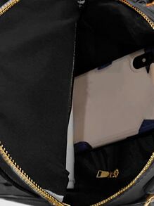 ミニ ポケットフロント クラシックバックパック - ブラック - チェックする 6
