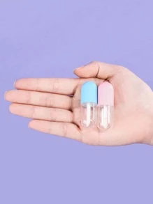 2pcs 3Ml Lip Glaze Bottle Empty, Transparent Cosmetic Containers With Applicator Lip Gloss Tube Making Kit Lipstick Bottle For Homemade Foundation Sample Cute - Multicolor - View 6