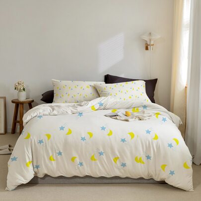 Floral Pattern Duvet Cover Set Without Filler