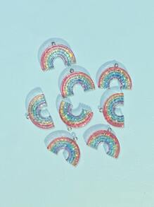 8pcs/Set Resin Rainbow DIY Pendant Valentines