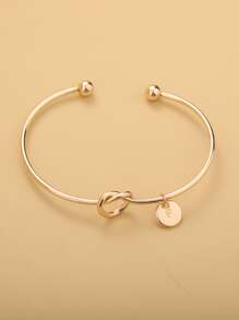 1 cái Vòng tay ban đầu Vòng chân A-Z Thư Mặt dây chuyền Trang sức quyến rũ - Vàng - Xem 3