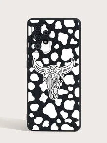 Coque de téléphone à motif vache - Noir et Blanc - Voir 3