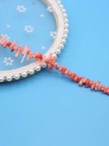 1strand Stone Design DIY Jewelry Accessory - Pink - View 4