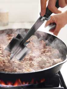 1 cái Máy Xay Thịt, Máy Xay Thịt Hamburger, Máy Xay Và Nghiền Chịu Nhiệt Cao Cấp Cho Thịt Hamburger, Thịt Bò Xay, Thổ Nhĩ Kỳ Xay Và Nhiều Hơn Nữa, Dụng Cụ Xay Thịt Bò Xay Nylon Và Nĩa Thịt, Cối Xay Hỗn Hợp Chống Dính - màu đen - Xem 4