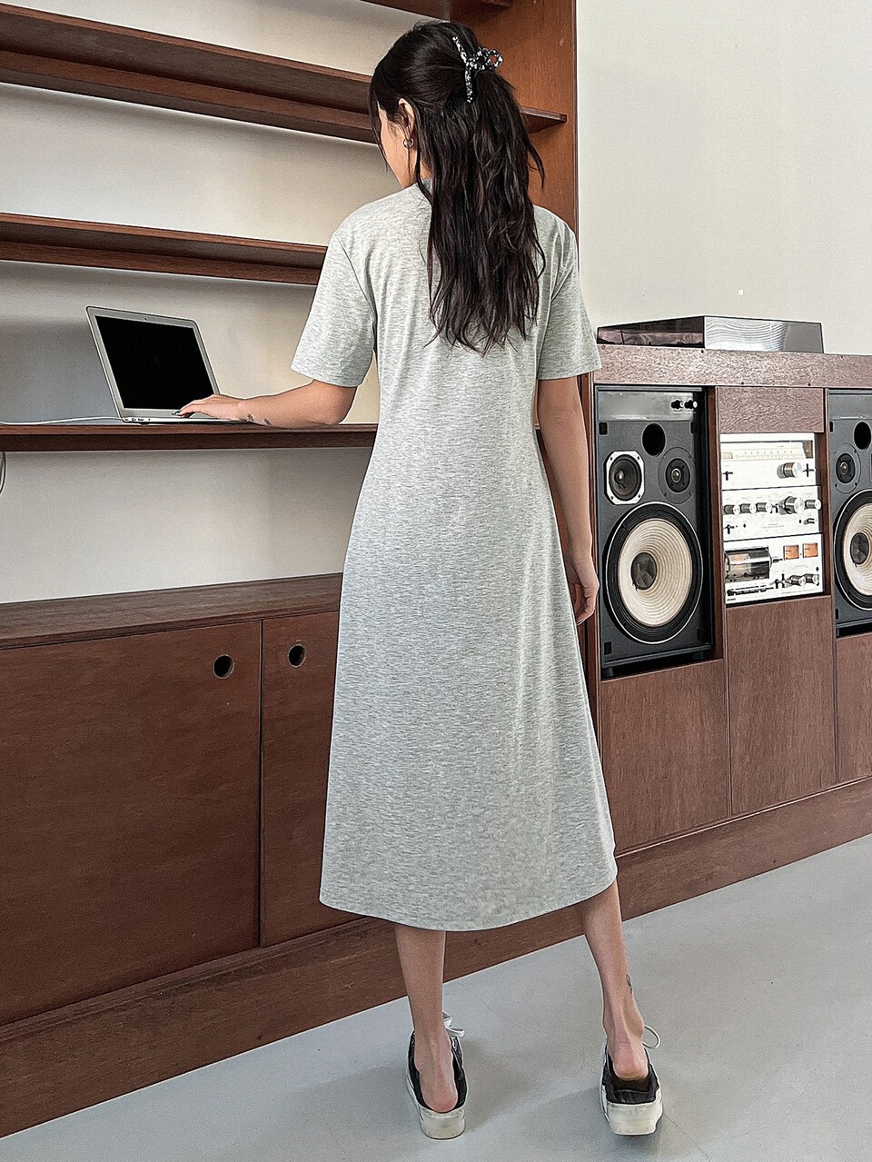 Letter Graphic Tee Dress