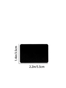 Nhãn dán nhãn PVC 120 cái, Nhãn dán thẻ quà tặng hình chữ nhật màu đen cho nhà bếp - màu đen - Xem 2