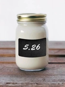 Nhãn dán nhãn PVC 120 cái, Nhãn dán thẻ quà tặng hình chữ nhật màu đen cho nhà bếp - màu đen - Xem 7