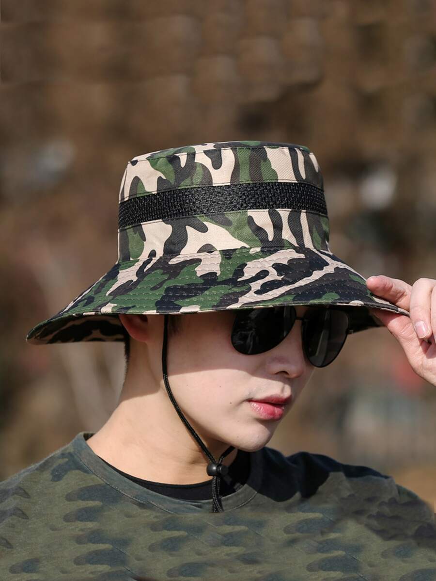 Anyfashion 1pc Camo Outdoor Sports Hat - Multicolor - View 1