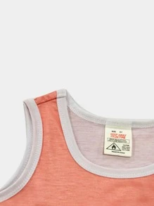 Girls Cartoon Graphic Contrast Binding Snug Fit PJ Set - Baby Pink - View 4