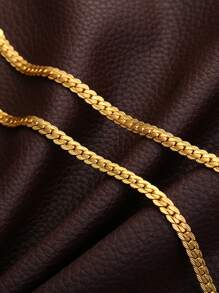 Nam Tối giản Vòng cổ dây  , Đối với Đồ trang sức Qủa tặng Và Buổi tiệc - Vàng - Xem 2