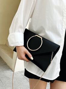 Minimalist Flap Chain Envelope Bag