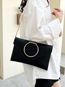 Minimalist Flap Chain Envelope Bag