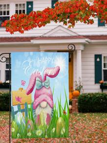 Easter Gonk Print Garden Decorative Flag - Multicolor - View 5