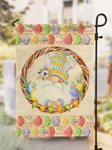 Bandera de jardín Pascua de Resurrección gnomo - Multicolor - Ver 3