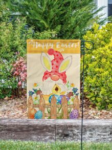 Bandera de jardín Pascua de Resurrección gnomo - Multicolor - Ver 6