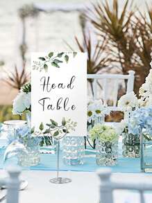 5pcs Heart Design Card Holder - Silver - View 2