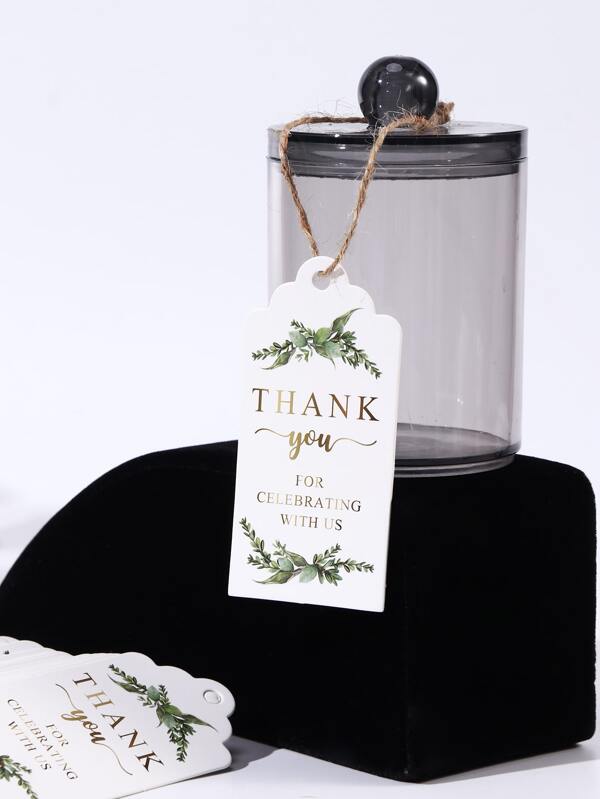 50pcs Slogan Graphic Gift Wrapping Tag SHEIN USA