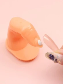 FULL BEAUTY 2 Chiếc Móng Tay Nghệ Thuật Thực Hành Ngón Tay Nhựa Đào Tạo Đầu Móng Tay Mẫu Tay Ngón Tay Làm Móng Dụng Cụ Làm Móng - Màu be - Xem 2