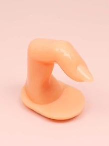 FULL BEAUTY 2 Chiếc Móng Tay Nghệ Thuật Thực Hành Ngón Tay Nhựa Đào Tạo Đầu Móng Tay Mẫu Tay Ngón Tay Làm Móng Dụng Cụ Làm Móng - Màu be - Xem 4