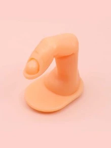 FULL BEAUTY 2 piezas Herramientas de práctica de arte de uñas postizas, dedos de plástico ajustables para entrenamiento de manicura, suministros de uñas, herramientas de uñas, herramientas de arte de uñas, de vuelta a la escuela, uñas, herramientas de uñas para uñas postizas - Albaricoque - Ver 7