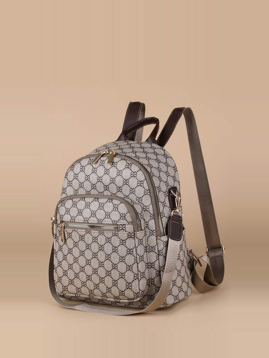 Geometric Pattern Functional Backpack | SHEIN USA