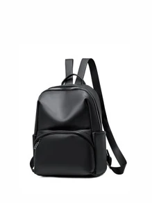 Ba lô phía trước có túi nhỏ gọn, không thấm nước, nhẹ dành cho phụ nữ, tân binh & công nhân cổ trắng - màu đen - Xem 2