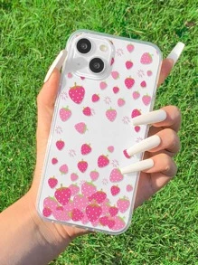 Funda de teléfono con estampado de fresa, versión internacional, no la versión nacional - Multicolor - Ver 1