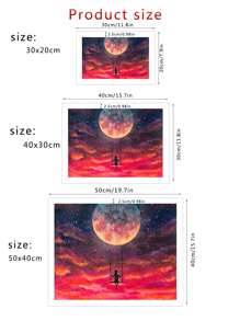 Moon & Figure Graphic DIY Diamond Painting Without Frame - Multicolor - View 2