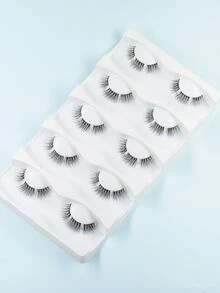 1 caja Pestañas postizas natural individual - Negro - Ver 3