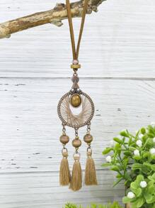 TopHanqi 3 cái / bộ Vòng cổ quyến rũ tua rua - Nhiều màu - Xem 3