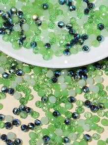 1 Gói Màu Sắc Ngẫu Nhiên Đính Hạt Thủy Tinh Dành Cho Nữ Tự Làm Trang Sức - màu xanh lá - Xem 3