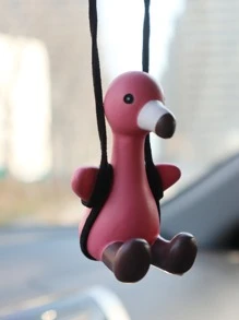 1pc Flamingo Design Car Hanging Ornament - Multicolor - View 2