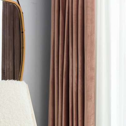 Solid Single Panel Blackout Curtain