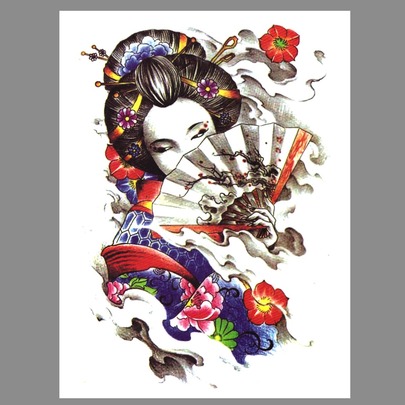 1sheet Figure Graphic Tattoo Sticker