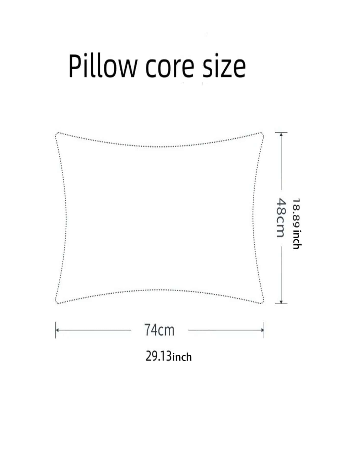 1pair Textured Pillowcase Without Filler, Simple Pillow Cover For Bed