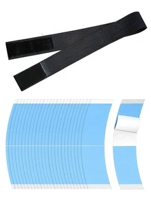 1入組假髮彈性帶和26入組假髮雙面膠帶