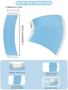 1入組假髮彈性帶和26入組假髮雙面膠帶