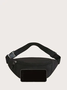 Men Letter Graphic Fanny Pack Sling Purse, Gift For Father Running Bag College Bag Fathers Day Gifts Summer Dad Freshman For Books Back To School Multi-Functional Dorm University School Bag Commute High School Practical Halloween Gifts For Men Fall Christmas Scream Men Bag Belt Bag Travel Bag Sling Bag For Men Winter Christmas Gifts Bum Bag Thanksgiving Holiday Storage Bag Messenger Bag Shoulder Bag Rider Bag Men Gifts Black Bag - Black - View 3